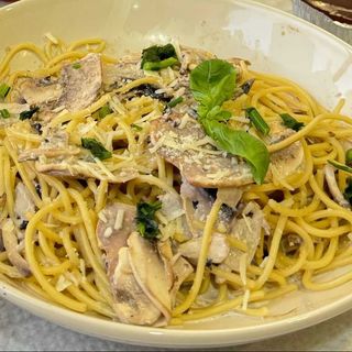 tonnarelli alla ham cogumeles