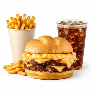 Cheesy Mac SMASH® burger