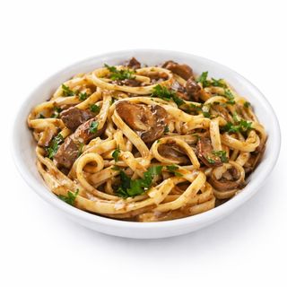 Mushroom & Garlic Linguine