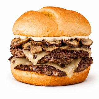 Mushroom Melt Smash Burger