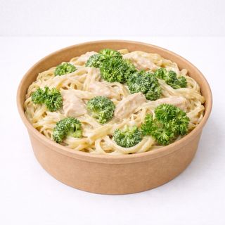 Fettuccine Alfredo e Broccoli