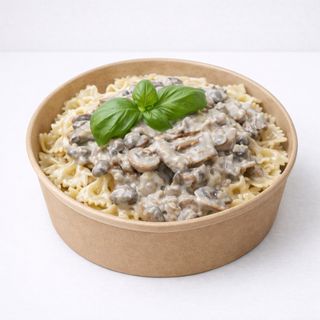 Farfalle ai Funghi e Crema