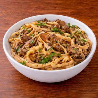 Beef Mushroom Linguine