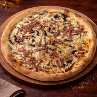 2 x 1 Pizza Ham e Cogumelos