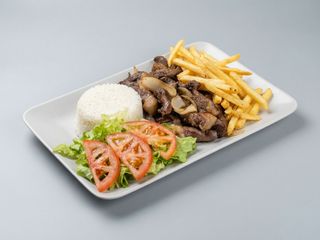 Picanha com batata fritas