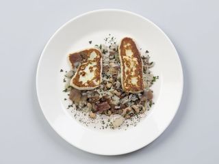 baião de dois com queijo coalho