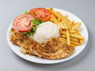 Menu de 1/2 Frango Grelhados com arroz e batata