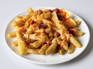 Batata com Cheddar e Bacon Media