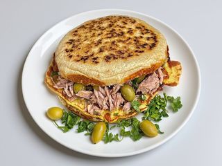 Chapati Tunisino (Pão Folha Recheado) 