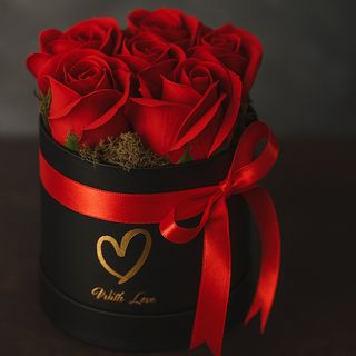 Caixa de Rosas de Sabão ✨ Um presente que encanta à primeira vista ✨