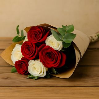 Bouquet de 9 Rosas – Cor à Sua Escolha
