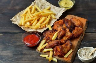 Chicken wings prato