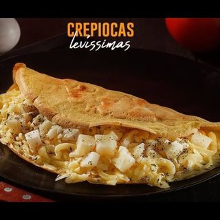Crepioca de queijo com toque de ervas