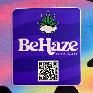 Autocolante Retangular com CRCode Behaze