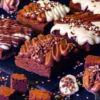 Brownie com Cobertura de Brigadeiro