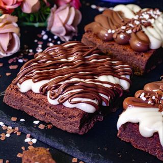 Brownie de Nido com Nutella