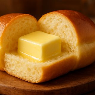 Pão de leite com manteiga