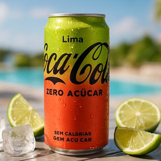Coca-Cola zero açúcar lima