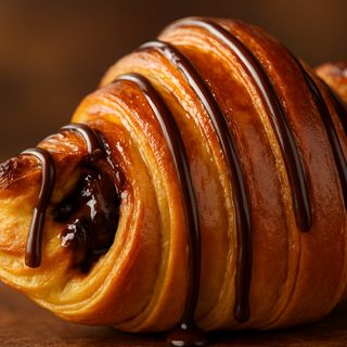 Croissant de chocolate