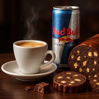 Café e red bull e 1 salame
