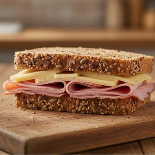 Sandes mista ( pão rico )