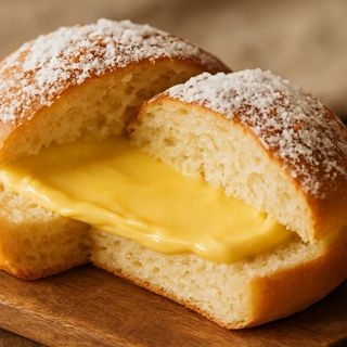 Pão de deus com manteiga