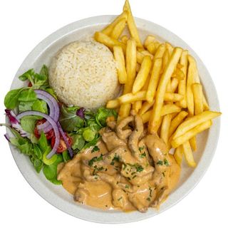 Menu 2 Pessoas Strogonoff Frango ou Vitela