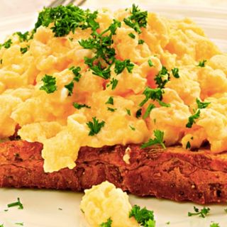 Scrambled Eggs on Toast