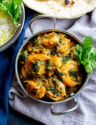Prawn Saag