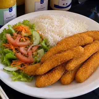 Tiras de Frango Panadas