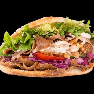 Pita kebab frango