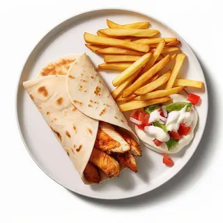 Menu durum kebab vaca