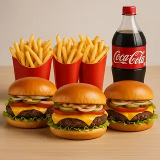 Hamburger Família Pack 3