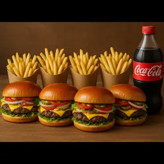 Hamburger Família Pack 4