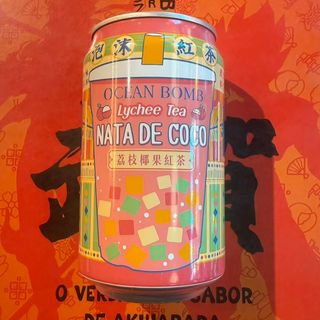 Ocean bomb cha líchia tea com coco 330ml