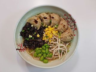 Ramen Veggie Gyozas