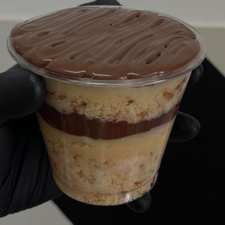 Bolo no pote de ninho com nutella 