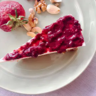 Cheesecake de Frutos Vermelhos s/ glúten (1 fatia)
