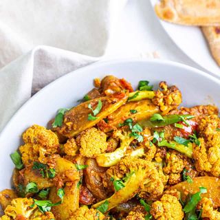 alu gobhi  with rice