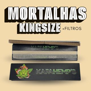 Mortalhas c/ filtros KingSize KapaHemps
