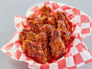 Home made chicken wing with Hot Sauces