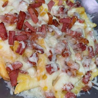 Batata Frita Queijo e Bacon 