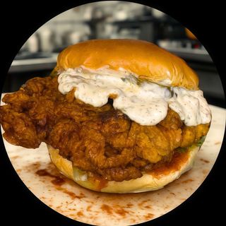Burger frango nashville