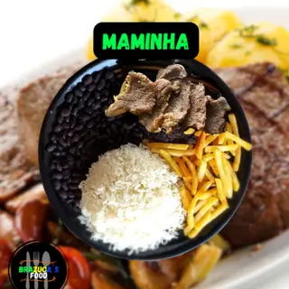 Maminha com Arroz e Feijão