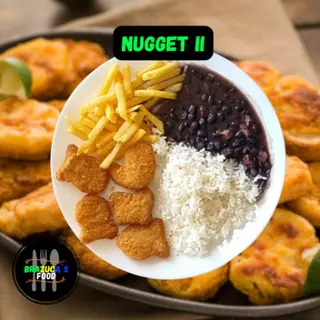 Nugget com Arroz E Feijão