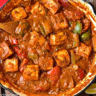 Paneer tikka masala with basmati rice 