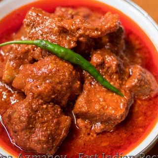Pork vindaloo with basmati rice 