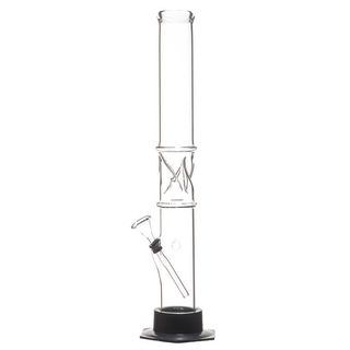 Bong de Vidro Liso Base Negra 40cm