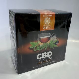 CBD Infused Tea – Chá Preto com 7,5mg de CBD (20 saquetas)
