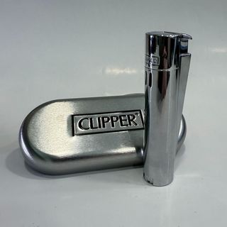 Isqueiro (Maçarico) Clipper Metálico Cromado – Edição Luxo com Estojo